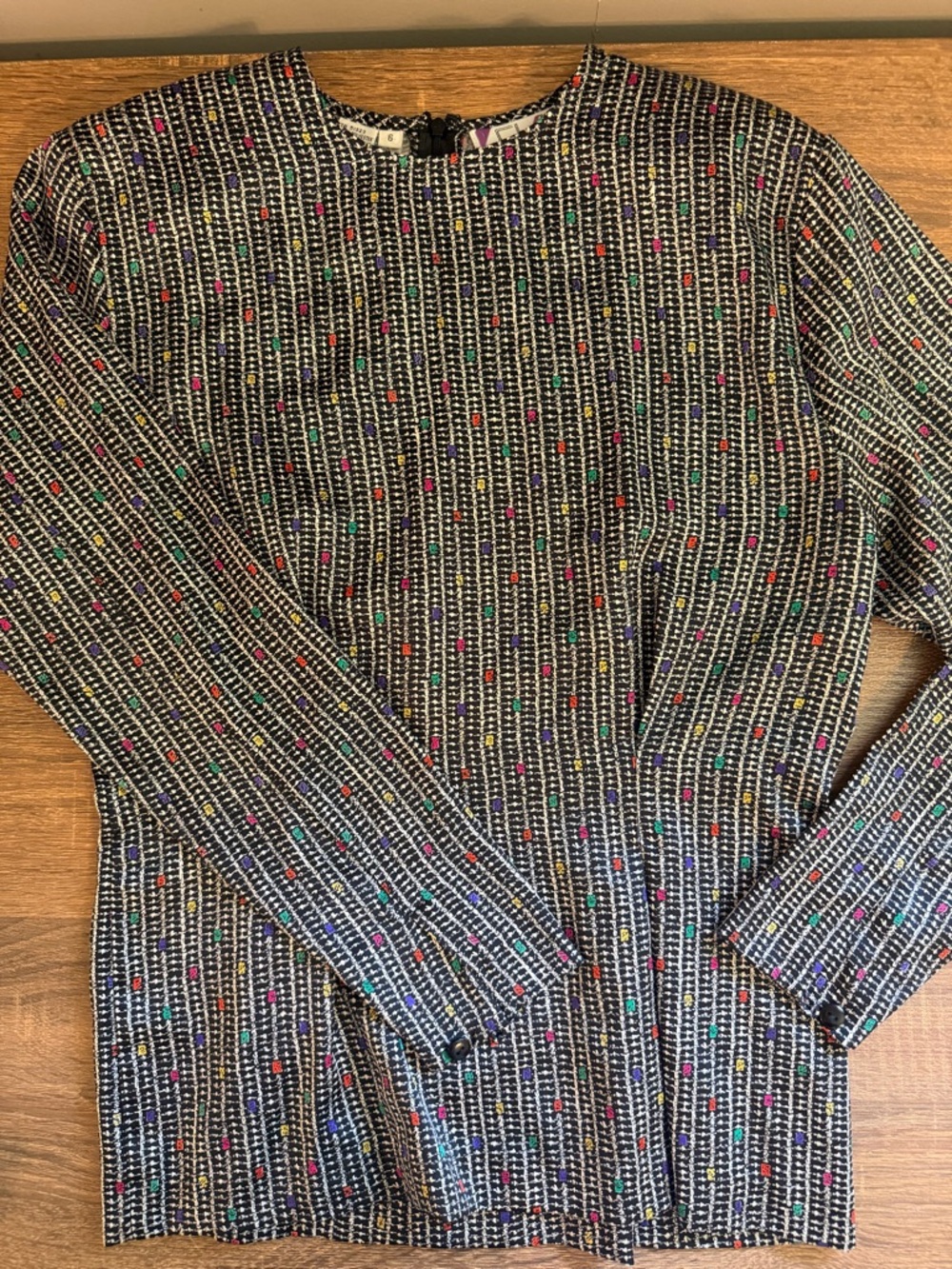 Chaus 80s Vintage Multi-Color Dot Blouse